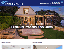 Tablet Screenshot of harbourline.com.au